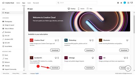 Adobe Creative Cloud desktop application