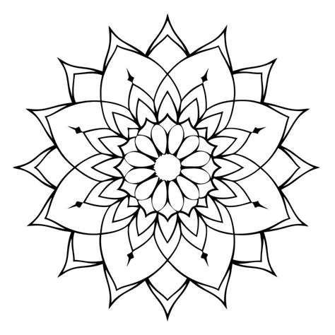 Procreate radial symmetry example of a mandala