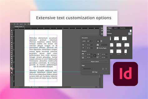 Comparison of outlined text vs live text in InDesign