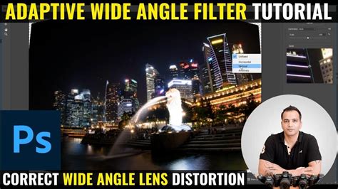 Photoshop Adaptive Wide Angle filter interface with constraints