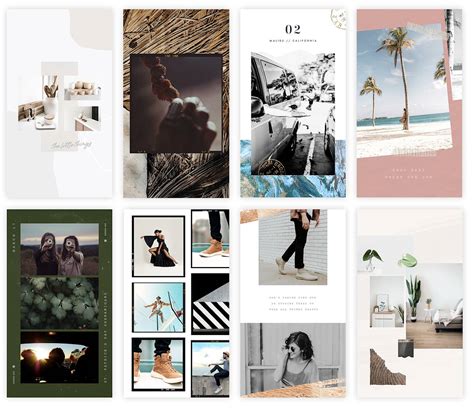 Instagram story collage layout