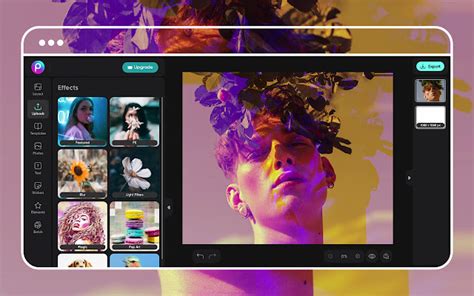 Picsart web editor interface with tools for sticker creation