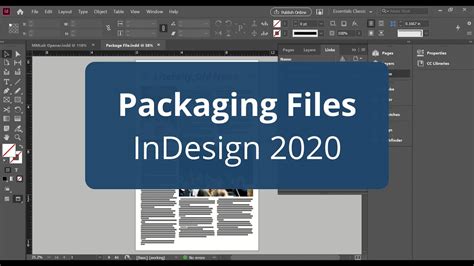 Infographic detailing the contents of an InDesign package