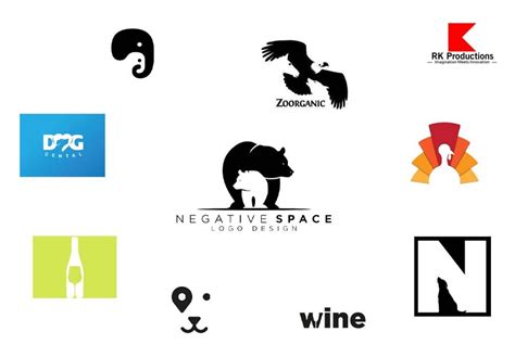 Examples of effective use of negative space in logos
