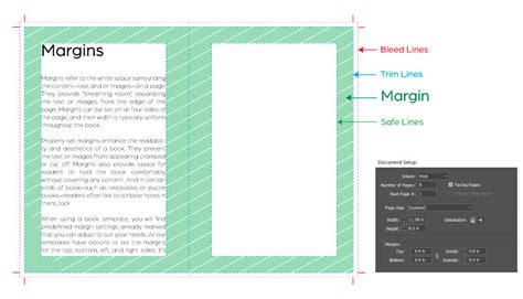 Example of text repositioned in front of a waterline