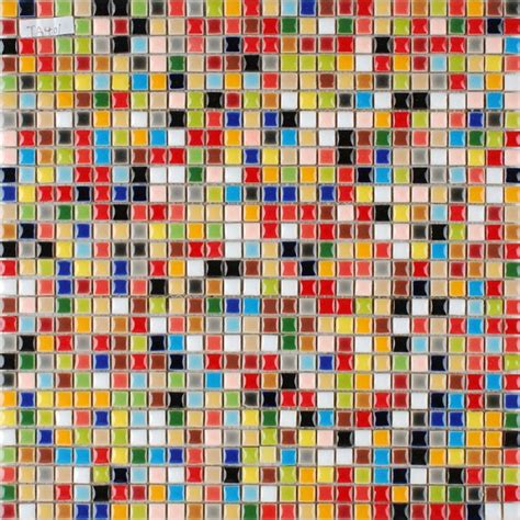 Mosaic made of tiny colored tiles
