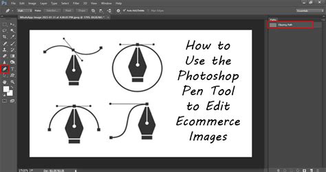 Photoshop showing the Pen Tool creating a path around a complex object