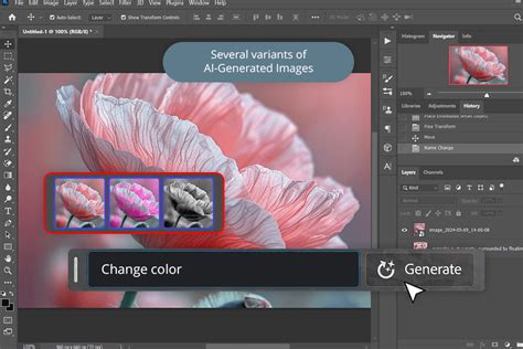Adobe Firefly Generative Remove interface showing a brush tool selecting an object