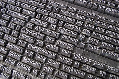 Typography lead type