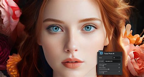 Comparison image showing a face upscaled with Topaz Gigapixel, highlighting facial detail recovery