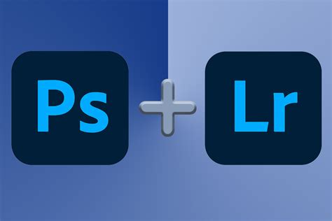Adobe Photoshop and Lightroom logos side-by-side