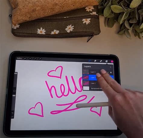 Procreate Gesture Control - Two Finger Tap on Layer
