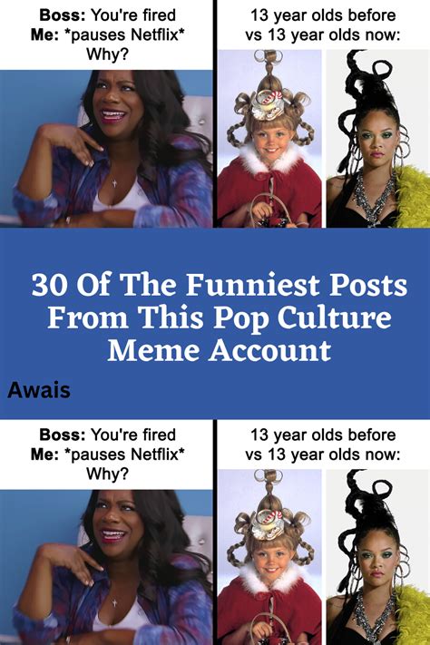 Inspiration board with trending memes and pop culture references