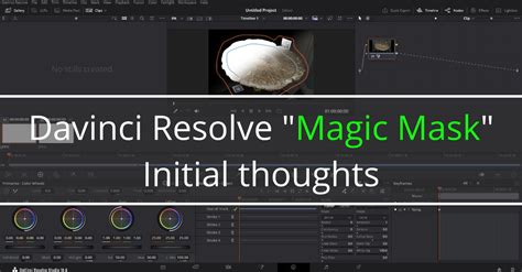 DaVinci Resolve Magic Mask Matte Finesse Controls