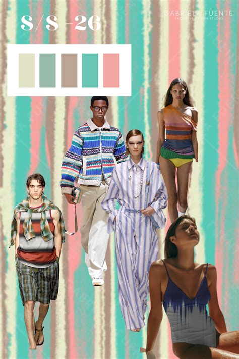 Collage of colorful tops with floral, stripe, and abstract prints