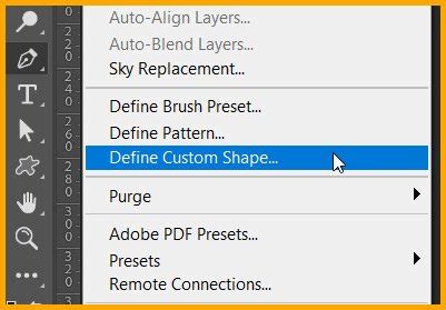 Photoshop Define Custom Shape
