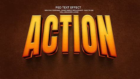 Photoshop Text Effect Action Example
