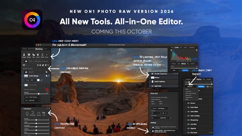 On1 Photo RAW interface with organizing and editing panels