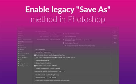 Photoshop Save for Web (Legacy) dialog
