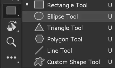 Photoshop Ellipse Tool with Shift Key