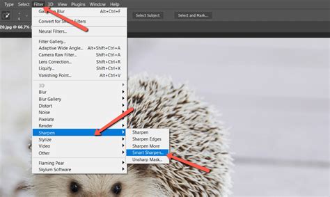 Photoshop Sharpen Edges filter example