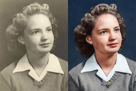 Before and After Photo Restoration Example