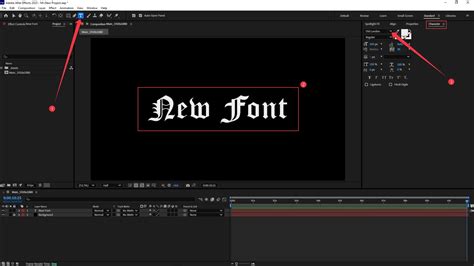 Close-up of Photoshop's Character panel showing a newly installed font selected