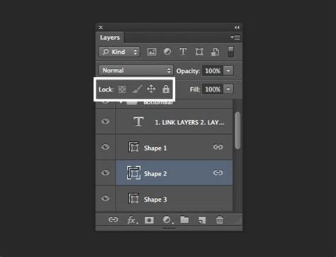 Photoshop Layers Panel with many layers
