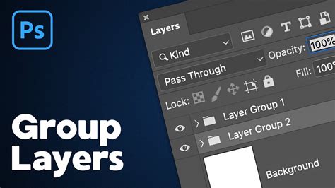 Renaming a Layer Group in Photoshop