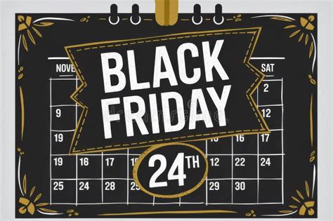 Calendar highlighting November for Black Friday