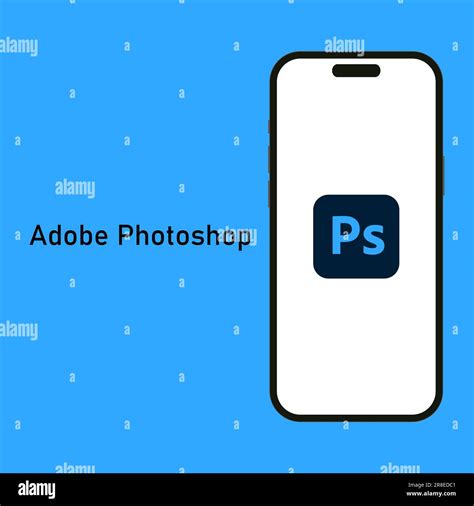 Adobe Photoshop logo on a smartphone screen