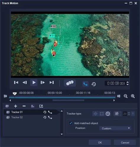VideoStudio motion tracking demonstration