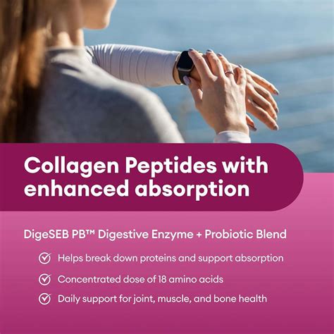 Infographic showing a timeline of a study on collagen peptides and digestive health.