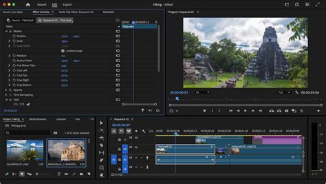 Adobe Premiere Pro interface with video editing timeline