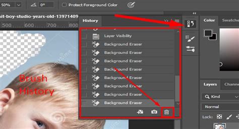 Photoshop Background Eraser Tool Demonstration