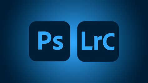 Adobe Photoshop and Lightroom logos side-by-side