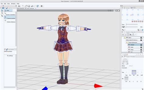 Clip Studio Modeler interface