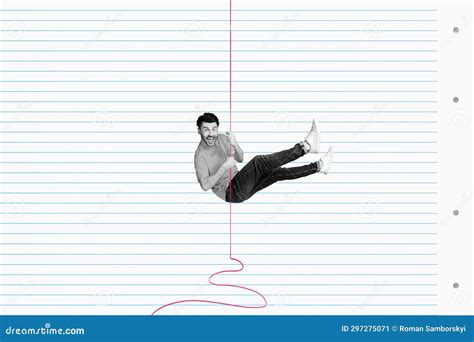 Illustration of cutting inside the lines for collage