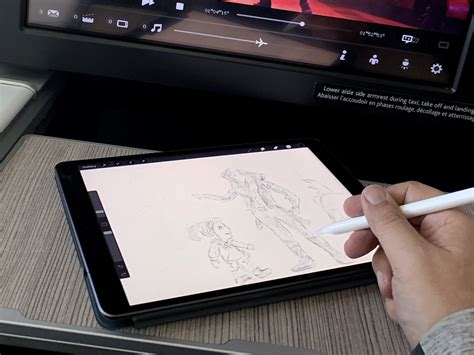 iPad Pro with Apple Pencil drawing on Adobe Photoshop app