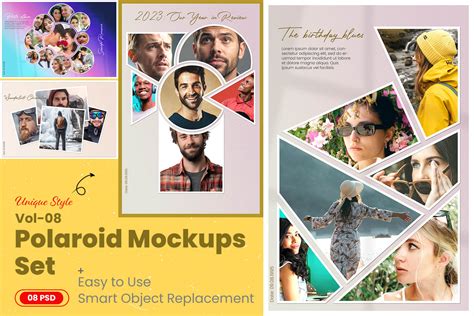 Collage of various Photoshop Action effects