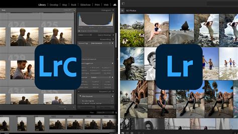 Diagram illustrating the difference between Lightroom Classic and Lightroom cloud