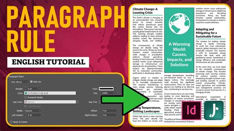 Example of a paragraph with a rule above in InDesign