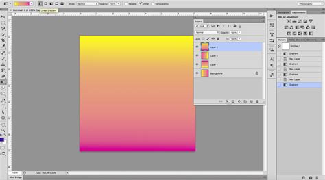 Photoshop Gradient Tool Example