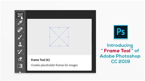Photoshop Frame Tool interface