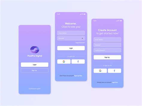 A screenshot of the VSCO app's login screen
