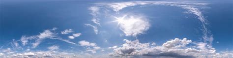 A 360-degree panorama with a seamlessly replaced sky