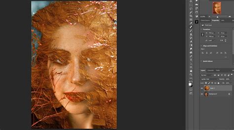 Demonstration of Overlay blend mode with a texture applied to a photograph