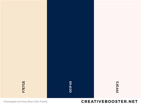 Color palette with navy blue and complementary colors