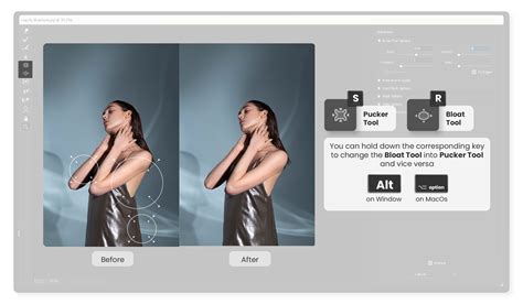 Example of Pucker tool shrinking a vase