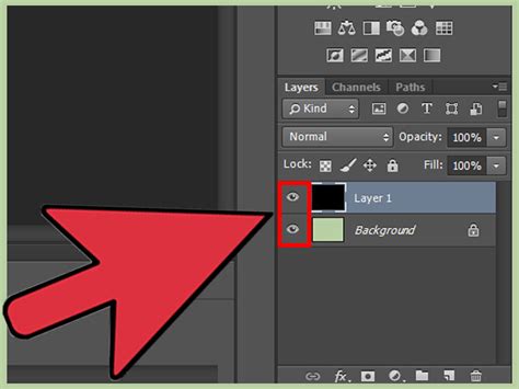 Two shapes combined on a single layer in Photoshop